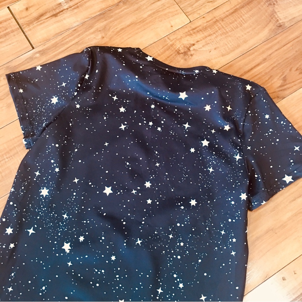Celestial Graphic Tee shirt top shirt sleeve athlesiure astrology style black - Picture 7 of 7